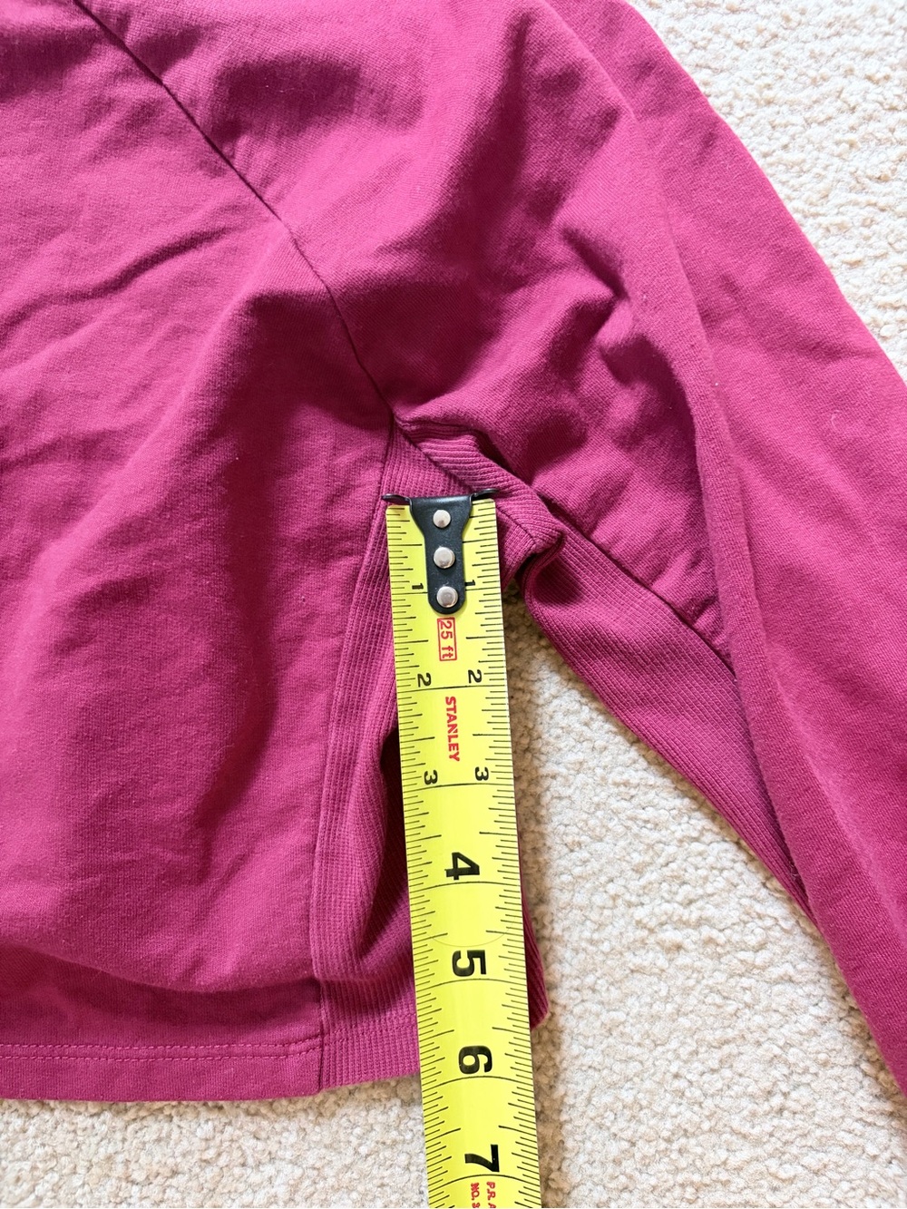 Gymshark Cropped Long Sleeve Top - Raspberry Pink - Picture 3 of 5
